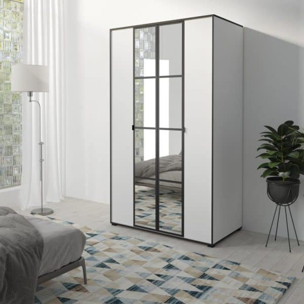 wardrobe OSLO II 120 white
