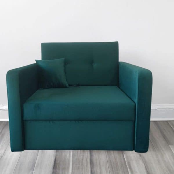 ARMCHAIR VELVET GREEN 2