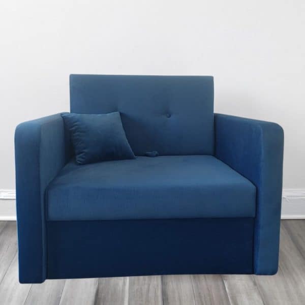 ARMCHAIR VELVET BLUE